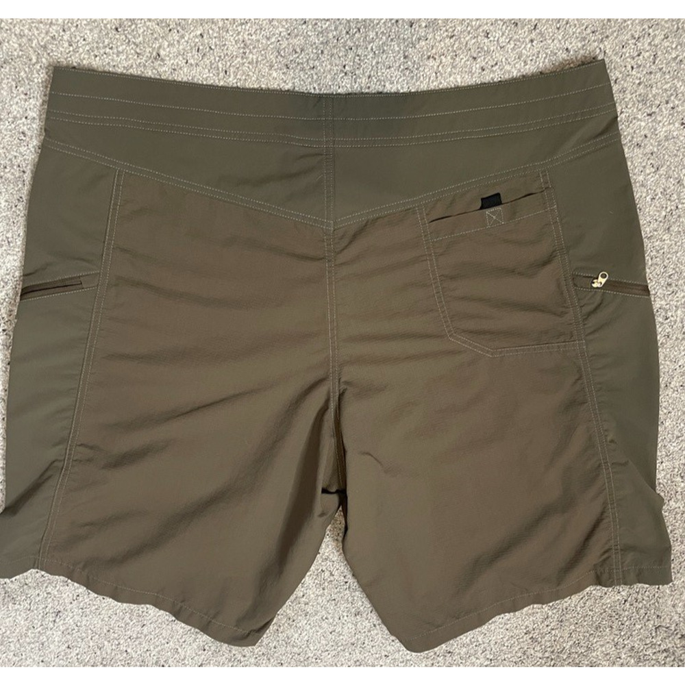KUHL Mutiny River Shorts Men’s 42 10” Olive Hiking Hybrid Swim Trunks Nylon Camp - Picture 7 of 10